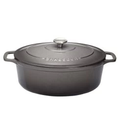 CHASSEUR Cocotte Ronde Fonte émaillée ORANGE Diamètre 26 Cm