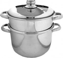 JULIENNE Couvercle Ovale Verre Serti Inox D34